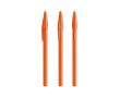 Stylo en plastique avec capuchon classique et encre noire Style BIC® couleur orange