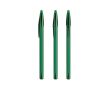 Stylo en plastique avec capuchon classique et encre noire Style BIC® couleur vert transparent