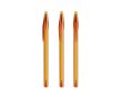 Stylo en plastique avec capuchon classique et encre noire Style BIC® couleur orange transparent