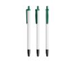 Stylo en plastique recyclé avec pointe tactile et encre noire BIC® couleur vert