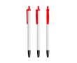 Stylo BIC® en plastique recyclé avec embout tactile et encre bleue couleur rouge