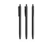 Stylo en plastique avec stylet tactile et encre bleue Clic Stic BIC® couleur noir