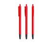 Stylo en plastique avec stylet tactile et encre bleue Clic Stic BIC® couleur rouge