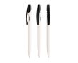 Stylo BIC® 100 % biodégradable à encre noire couleur blanc