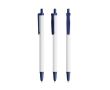 Stylo en plastique recyclé avec grande impression et encre noire BIC® couleur bleu marine