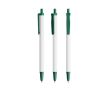 Stylo en plastique recyclé avec grande impression et encre noire BIC® couleur vert