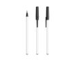 Stylo en plastique recyclé avec capuchon, encre bleue Round Stic® BIC® couleur noir