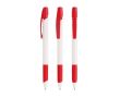 Stylo à bille en plastique recyclé avec grip doux et encre bleue BIC® couleur rouge