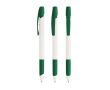 Stylo à bille en plastique recyclé avec grip doux et encre bleue BIC® couleur vert