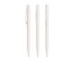 Stylo à bille BIC® en plastique recyclé et rétractable à encre noire couleur blanc
