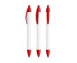 Stylo à bille en plastique recyclé à profil large et encre noire BIC® couleur rouge