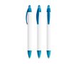Stylo BIC® en plastique recyclé à corps large et encre bleue couleur bleu clair transparent