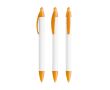 Stylo à bille en plastique recyclé à profil large et encre noire BIC® couleur orange transparent