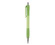 Stylo bille rétractable et translucide, encre bleue Striped Grip BIC® couleur vert lime
