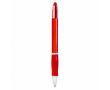 Stylo à bille au corps translucide et encre bleue Click BIC® couleur rouge