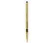Stylo métallique avec fonction tactile, encre bleue Sleek Stylus BIC® couleur doré