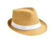 Chapeau moderne en papier de couleur beige couleur blanc