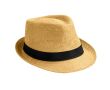 Chapeau moderne en papier de couleur beige couleur noir sold out