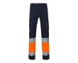 Pantalon de travail grande taille multipoches 240 g/m²  couleur orange