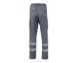 Pantalon de travail unisexe avec éléments réfléchissants 240 g/m²  couleur gris