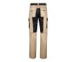 Pantalon de travail en sergé en coton et polyester 240 g/m²  couleur beige