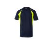 T-shirt de travail bicolore 100% polyester 160 g/m²  couleur jaune