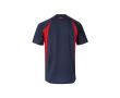 T-shirt de travail bicolore 100% polyester 160 g/m²  couleur rouge