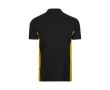Polo de travail en piqué bicolore en coton et polyester 180 g/m²  couleur jaune