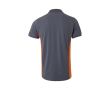 Polo de travail en piqué bicolore manches courtes 180 g/m²  couleur orange