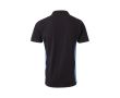 Polo de travail en piqué bicolore en coton et polyester 180 g/m²  couleur bleu ciel