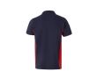 Polo de travail en coton et polyester manches courtes 180 g/m²  couleur rouge