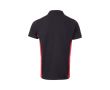 Polo de travail en piqué bicolore en coton et polyester 180 g/m²  couleur rouge