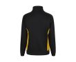 Sweat de travail bicolore en coton et polyester 260 g/m²  couleur jaune