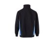 Sweat de travail bicolore en coton et polyester 260 g/m²  couleur bleu ciel