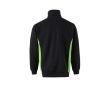 Sweat de travail bicolore en coton et polyester 260 g/m²  couleur vert