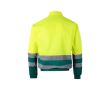 Veste de travail bicolore unisexe en polyester et coton 210 g/m²  couleur vert