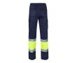 Pantalon de travail unisexe en polyester et coton 210 g/m²  couleur jaune