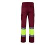 Pantalon de travail multi-poches en coton et polyester 210 g/m²  couleur bordeaux