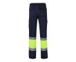 Pantalon de travail grande taille haute visibilité 210 g/m²  couleur jaune