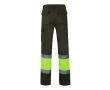 Pantalon de travail unisexe en coton et polyester 210 g/m²  couleur vert militaire