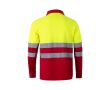 Polo de travail manches longues extra large polyester 160 g/m²  couleur rouge