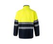 Veste polaire de travail bicolore en polyester 280 g/m²  couleur jaune