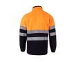 Veste polaire de travail bicolore en polyester 280 g/m²  couleur orange