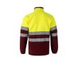 Veste polaire de travail unisexe avec réfléchissants 280 g/m²  couleur bordeaux