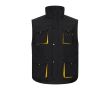 Gilet de travail unisexe multi-poches en polyester 120 g/m² couleur jaune
