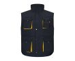 Gilet de travail multipoches avec fermeture éclair 120 g/m²  couleur jaune
