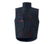 Gilet de travail multipoches avec fermeture éclair 120 g/m²  couleur orange