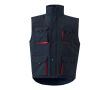 Gilet de travail multipoches avec fermeture éclair 120 g/m²  couleur rouge