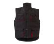 Gilet de travail unisexe multi-poches en polyester 120 g/m² couleur rouge foncé