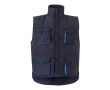 Gilet de travail multipoches avec fermeture éclair 120 g/m²  couleur bleu ciel